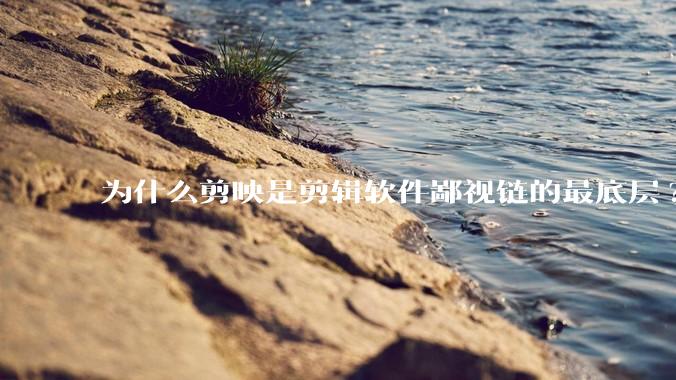 为什么剪映是剪辑软件鄙视链的最底层?